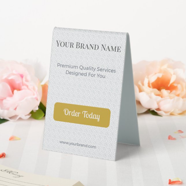 Table Tent Sign Custom Table Tent Display Tischaufsteller (In Situ (Hochzeit))