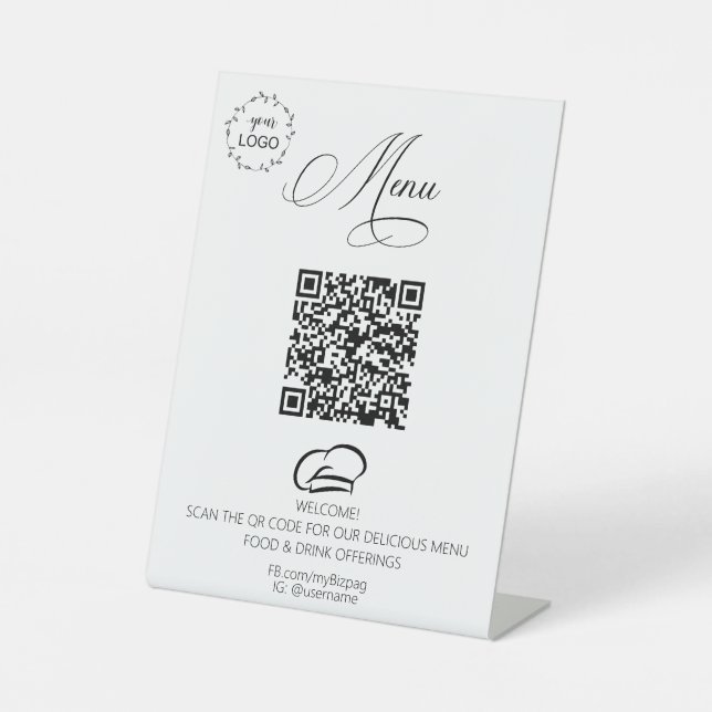 *~*Table Tent tabletop Einfaches Resaturierungslog Sockelschild (Vorderseite)