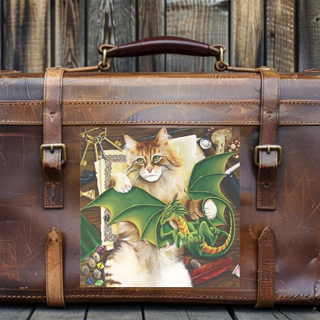 Table Top Gaming Dragon Cat Aufkleber (Von Creator hochgeladen)