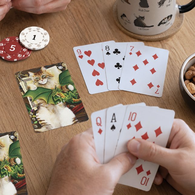 Table Top Gaming Dragon Cat Spielkarten (Von Creator hochgeladen)