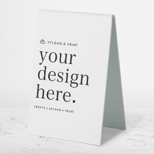 Table Zent Sign Your Design Upload 4" x 6" Tischaufsteller