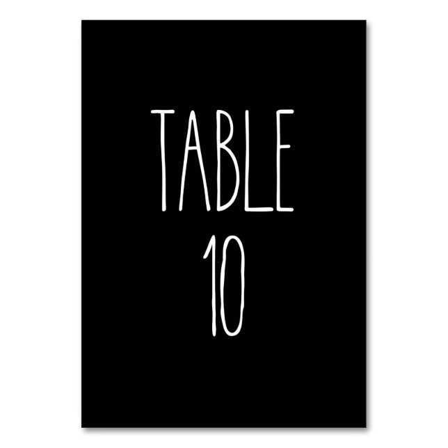 Tableau 10 Poterie de Dunn carte de table noire (Par défaut)