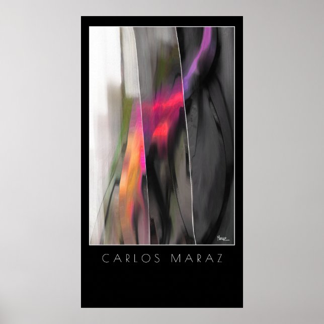 Tableau Abstrait de Carlos Maraz Art Imprimer (Devant)