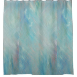 Tableau Abstrait en bleu teint rideau de douche