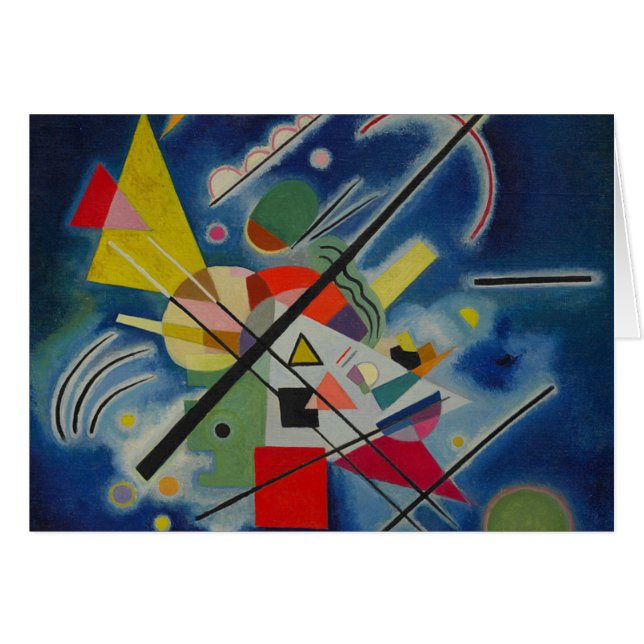 Tableau bleu de Kandinsky (Devant horizontal)