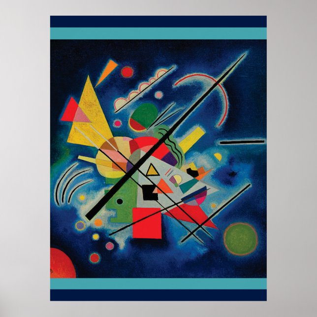 Tableau bleu de Wassily Kandinsky (Devant)
