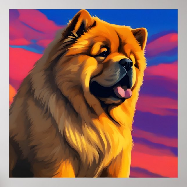 Tableau Chow Chow (Devant)
