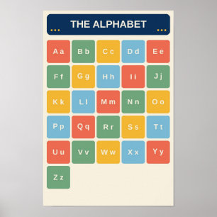 Tableau d'apprentissage de l'alphabet A-Z