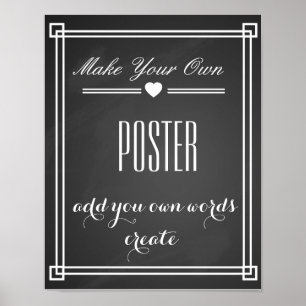 Tableau de bord Créez votre propre affiche