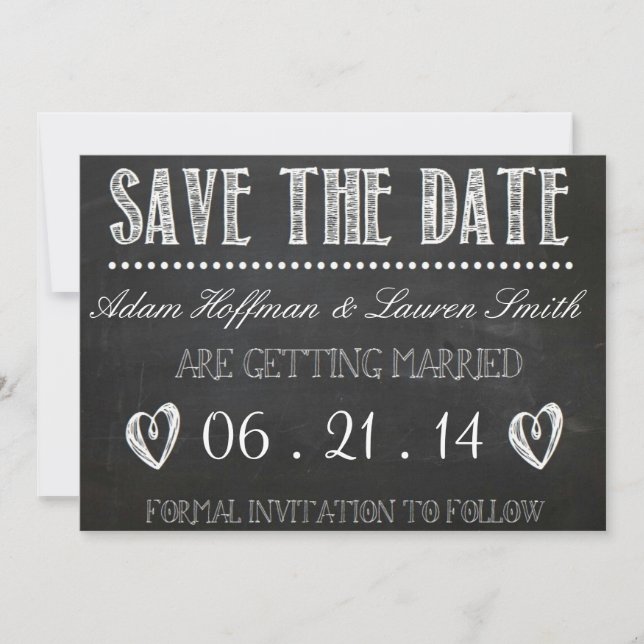 Tableau de bord Enregistrer la date Invitation (Devant)