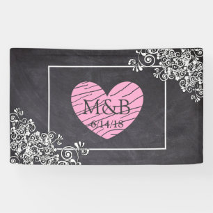 Tableau de bord et bannière de Mariage de coeur ro