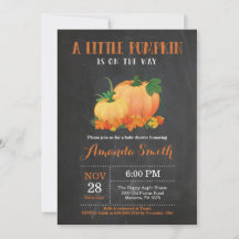 Tableau de bord Invitation Baby shower d'automne c