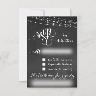 Tableau de bord, lumières et script RSVP avec dema