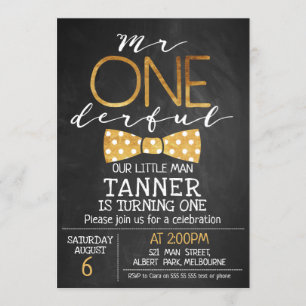 Tableau de bord M. Invitation d'anniversaire uniqu