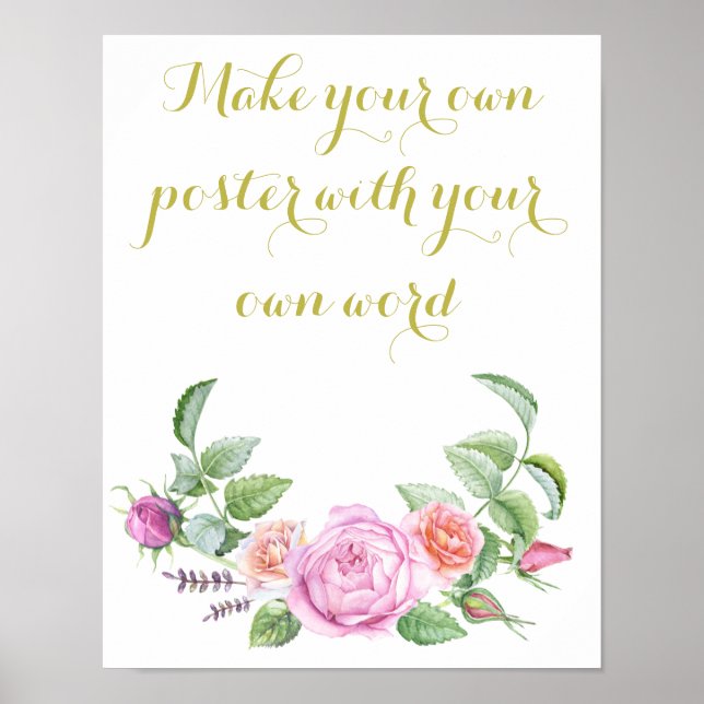 Tableau de bord modèle Faites votre propre affiche (Devant)