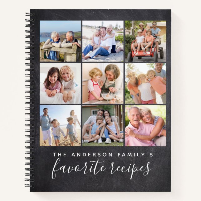 Tableau de bord Multiphoto Collage Livre de recett (Devant)