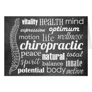 Tableau de collage de mot de chiropractie