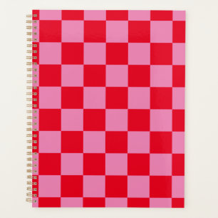 Tableau de contrôle rétro À damiers Motif rose ora