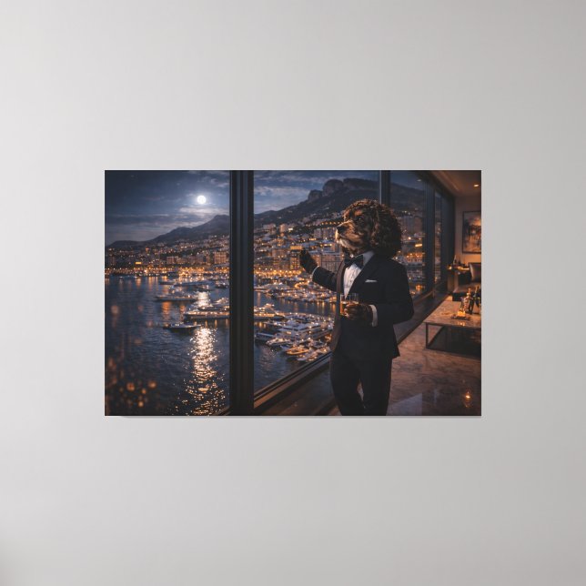 Tableau de luxe de Cockapoo – Toile de chien de Mo (Recto)