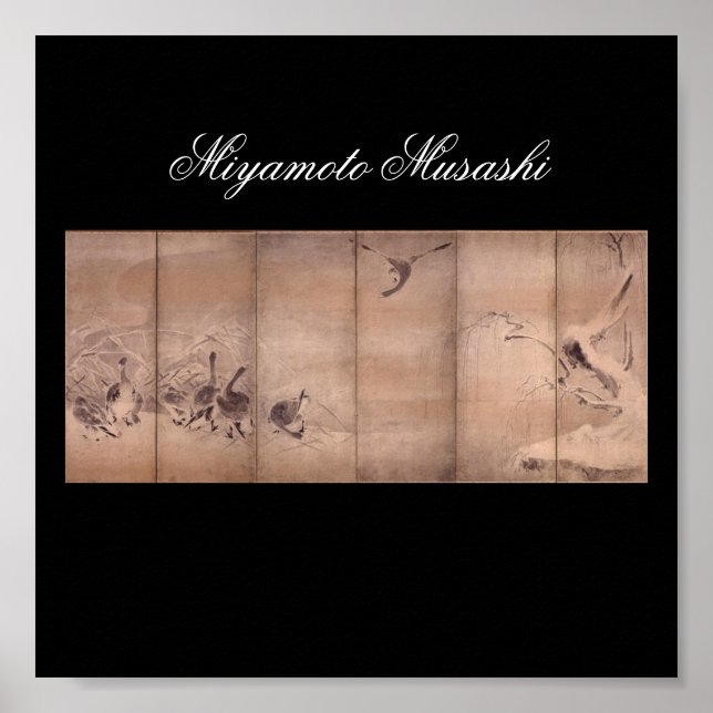 Tableau de Miyamoto Musashi, c. Années 1600 (Devant)