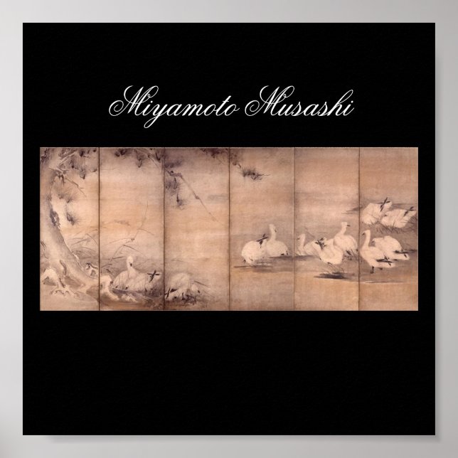 Tableau de Miyamoto Musashi, c. Années 1600 (Devant)