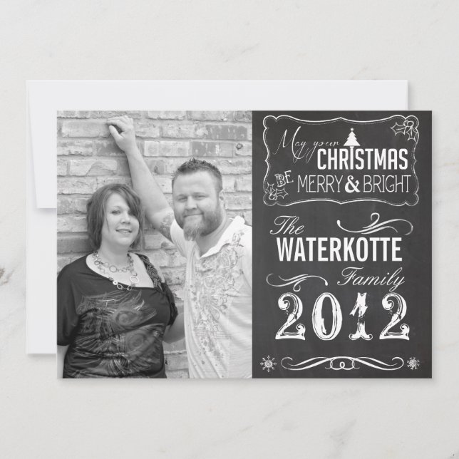 Tableau de Noël Cartes Fêtes Photo personnalisée (Devant)