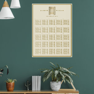 Tableau de placement de mariage chinois Double Hap