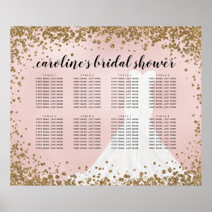 Tableau de placement de mariage Robe de mariée pai