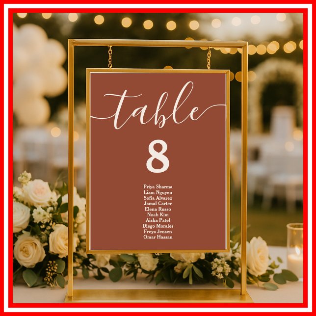 Tableau de placement des invités de mariage bohème (Créateur téléchargé)