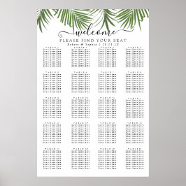 Tableau de placement Palmier Aquarelle Moderne
