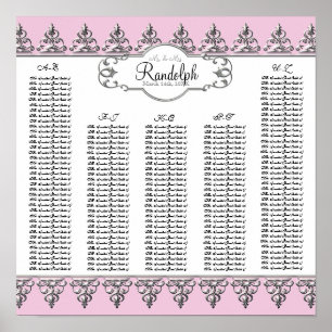 Tableau de réception Tableau de siège Baroque Swir