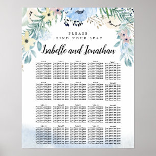 Tableau de sièges de Mariage à 20 tables do-it-you