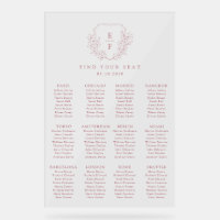 Tableau de sièges en fleurs de cerisier rose simpl