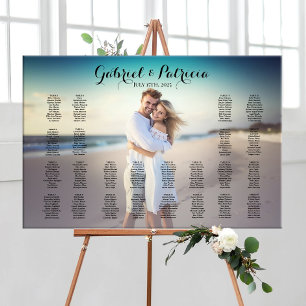 Tableau de sièges mariage avec photo modifiable
