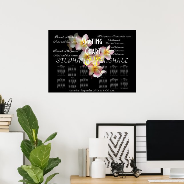 Tableau de sièges mariages (Bureau à domicile)