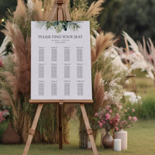 Tableau de sièges pour Mariages tropicaux - Concep
