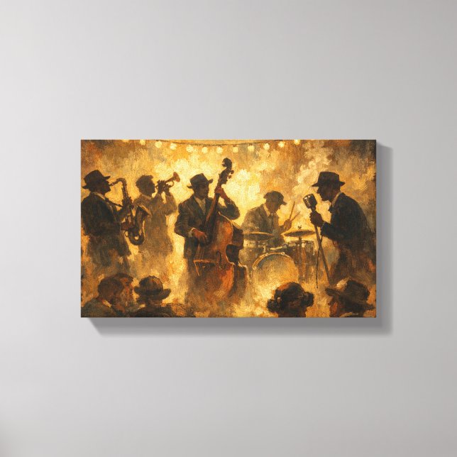 Tableau Déco ( Jazz 30's ) Art Vintage (Recto)