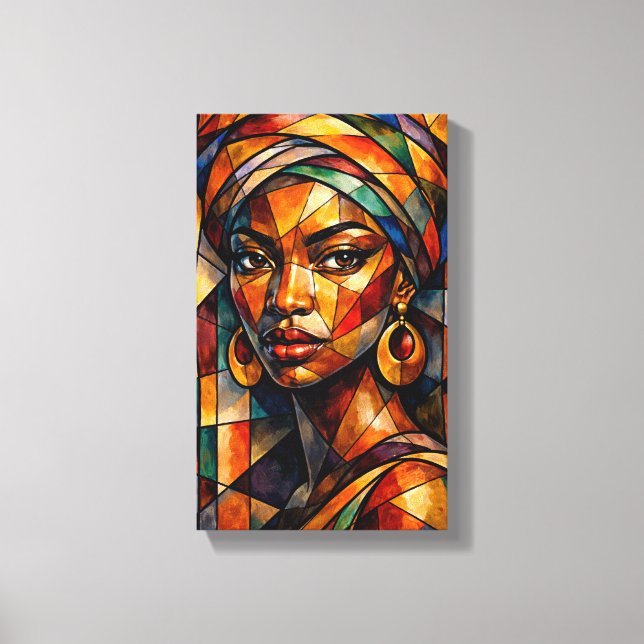 Tableau Déco ( Piercing Gaze ) Art Abstraite Leinwanddruck (Vorderseite)