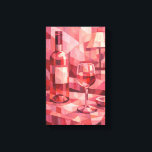 Tableau Déco ( Rose De Vin ) Art Abstraite Leinwanddruck<br><div class="desc">Cette toile met en évidence une bouteille de rosé et un verre délicatement esquissés sous forme abstraite, baignés dans une atmosphère douce et lumineuse aux nuances rosées. Les formes épurées et les lignes fluides suggèrent l’élégance, la convivialité et la légèreté d’un instant suspendu, où la couleur rosé enveloppe la scène...</div>