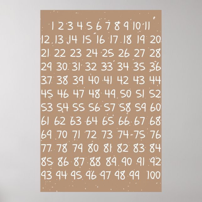 Tableau des numéros enfants (Devant)