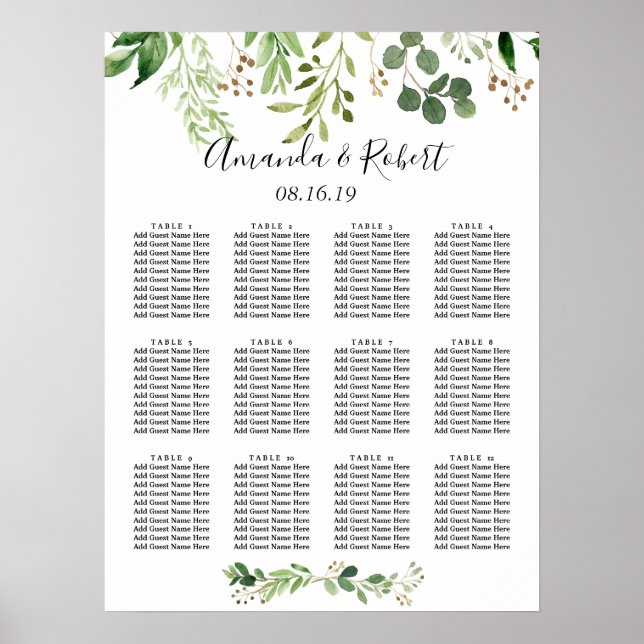 Tableau des sièges de prairie sauvage d'été (Devant)