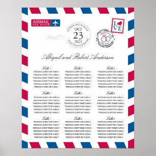 Tableau des sièges du Mariage d'avion