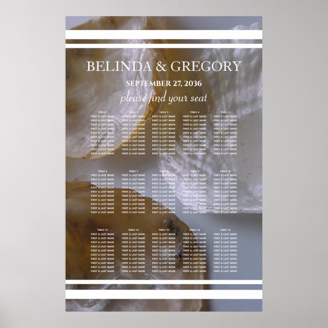 Tableau des sièges Mariages des palourdes (Devant)