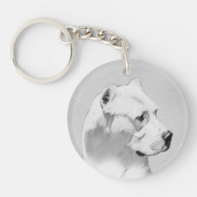 Tableau Dogo Argentino - Art Chien original (Devant)