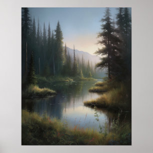 Tableau du paysage de Star Lake Art