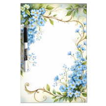 Conception de coin floral bleu