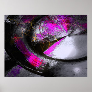 Tableau informatique Poster numérique Abstrait Imp