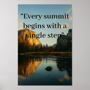 Tableau noir de réflexion alpine personnalisé