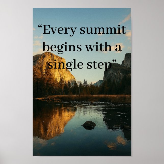 Tableau noir de réflexion alpine personnalisé (Devant)