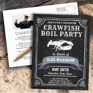 Tableau noir GRAD Photo Crawfish Invitation à ébul